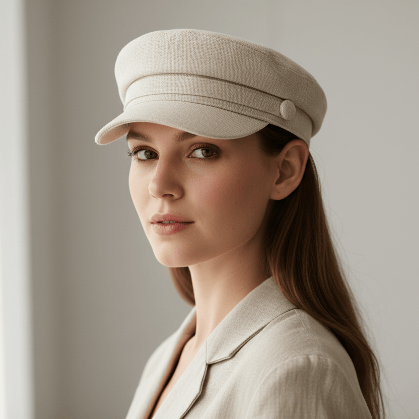 Béret Casquette Femme en Coton Image