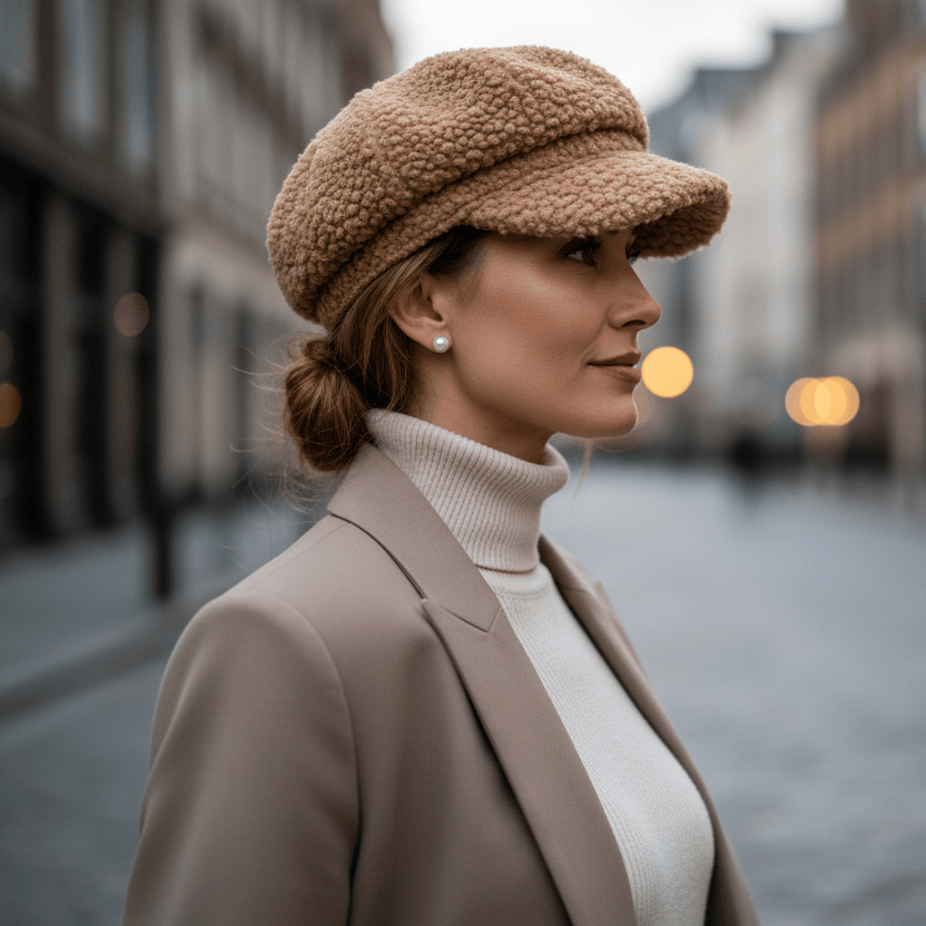 Béret Casquette Gavroche Femme Polaire Image