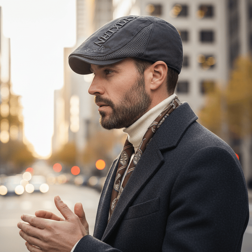 Béret Coton Brodée Ajouré Image