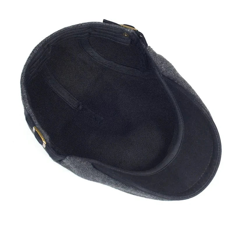 Béret Homme Chevron avec Sangle Ajustable