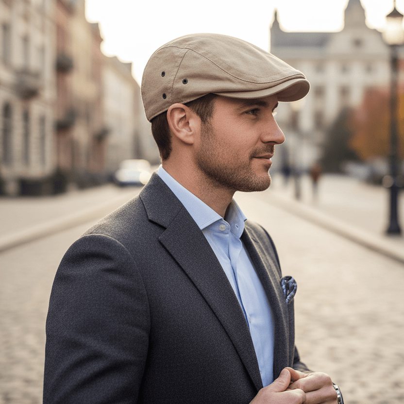 Béret Homme Coton Classique Image
