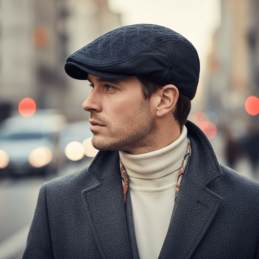 Béret Homme en Coton Matelassé Image