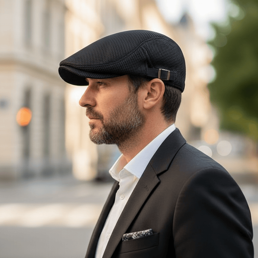 Béret Homme en Tissu Aéré Réglable Image