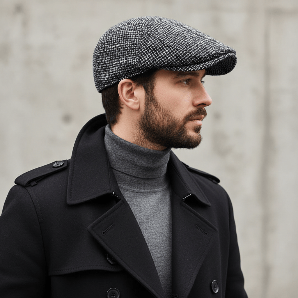 Béret Homme Vintage en Lin Léger Image