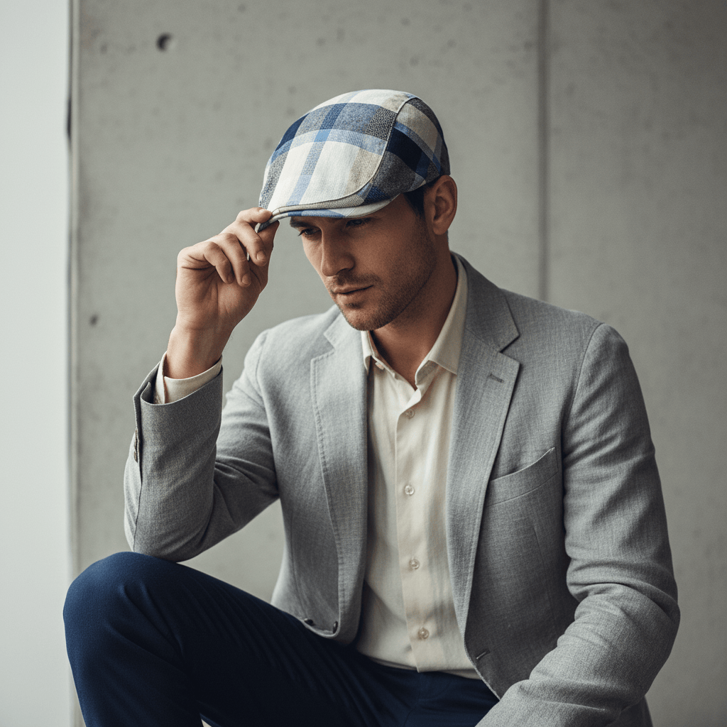Béret Motif à Carreaux