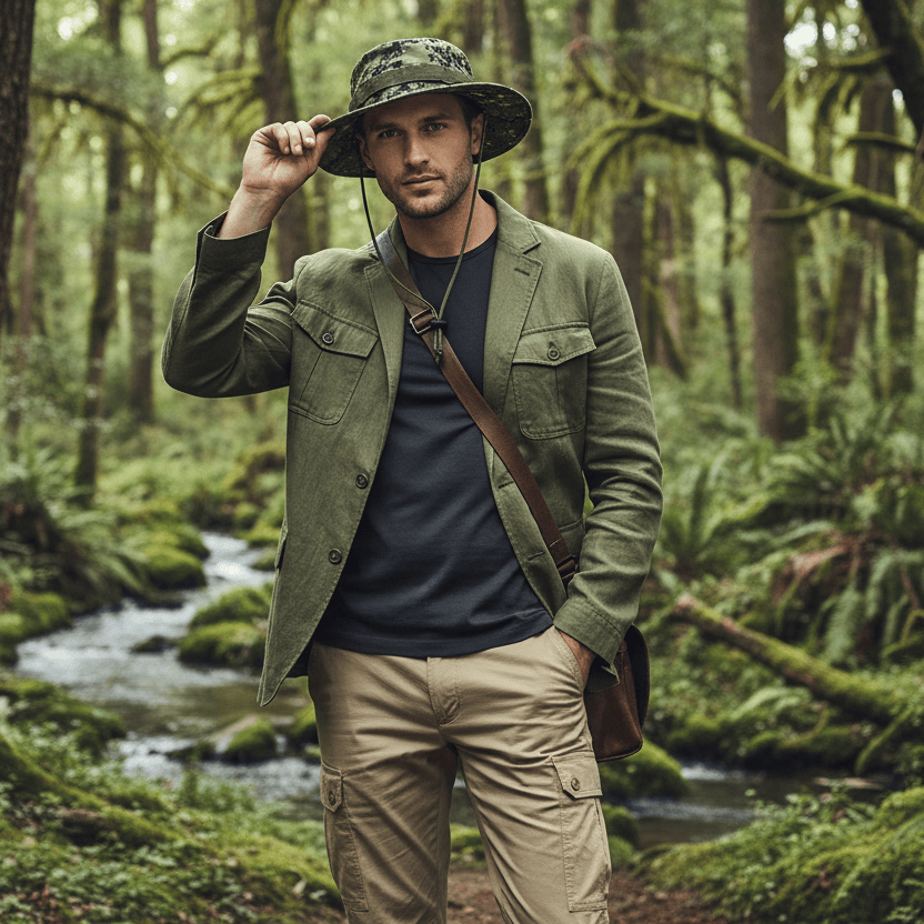 Bob Homme Militaire Camouflage Image