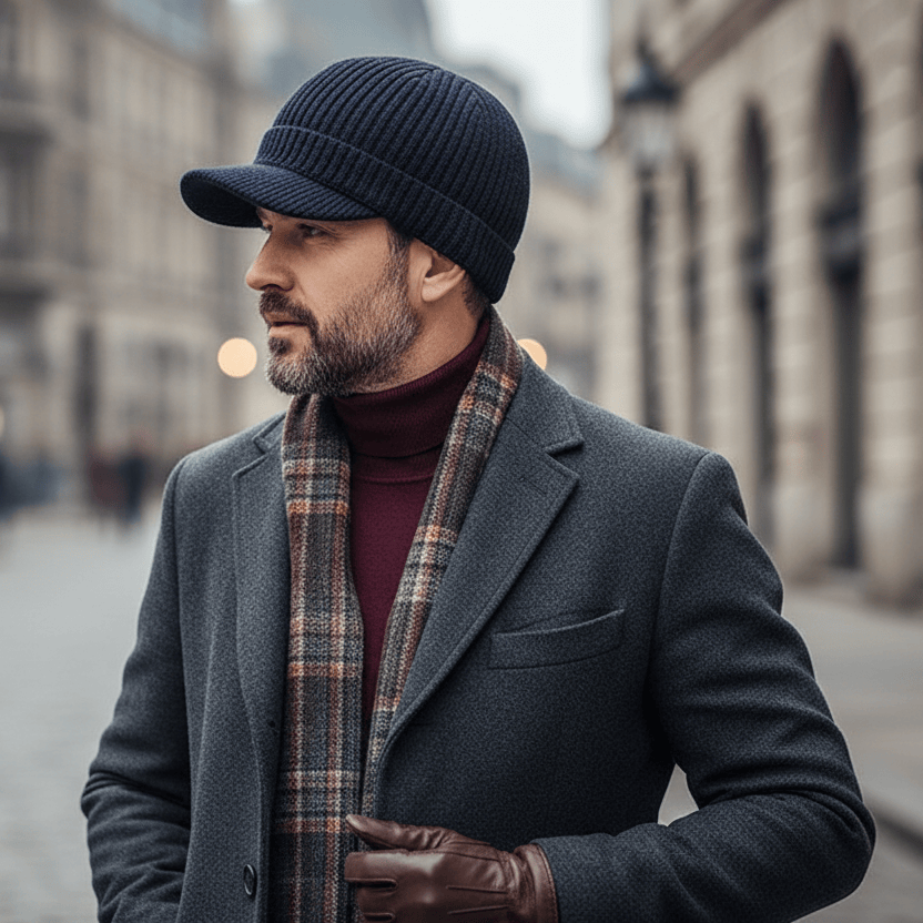 Bonnet Casquette Tricoté Polaire Image