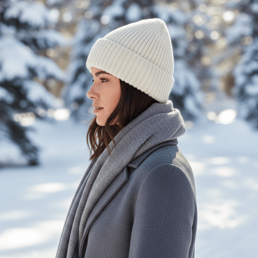 Bonnet Femme Ample Épais en Tricot