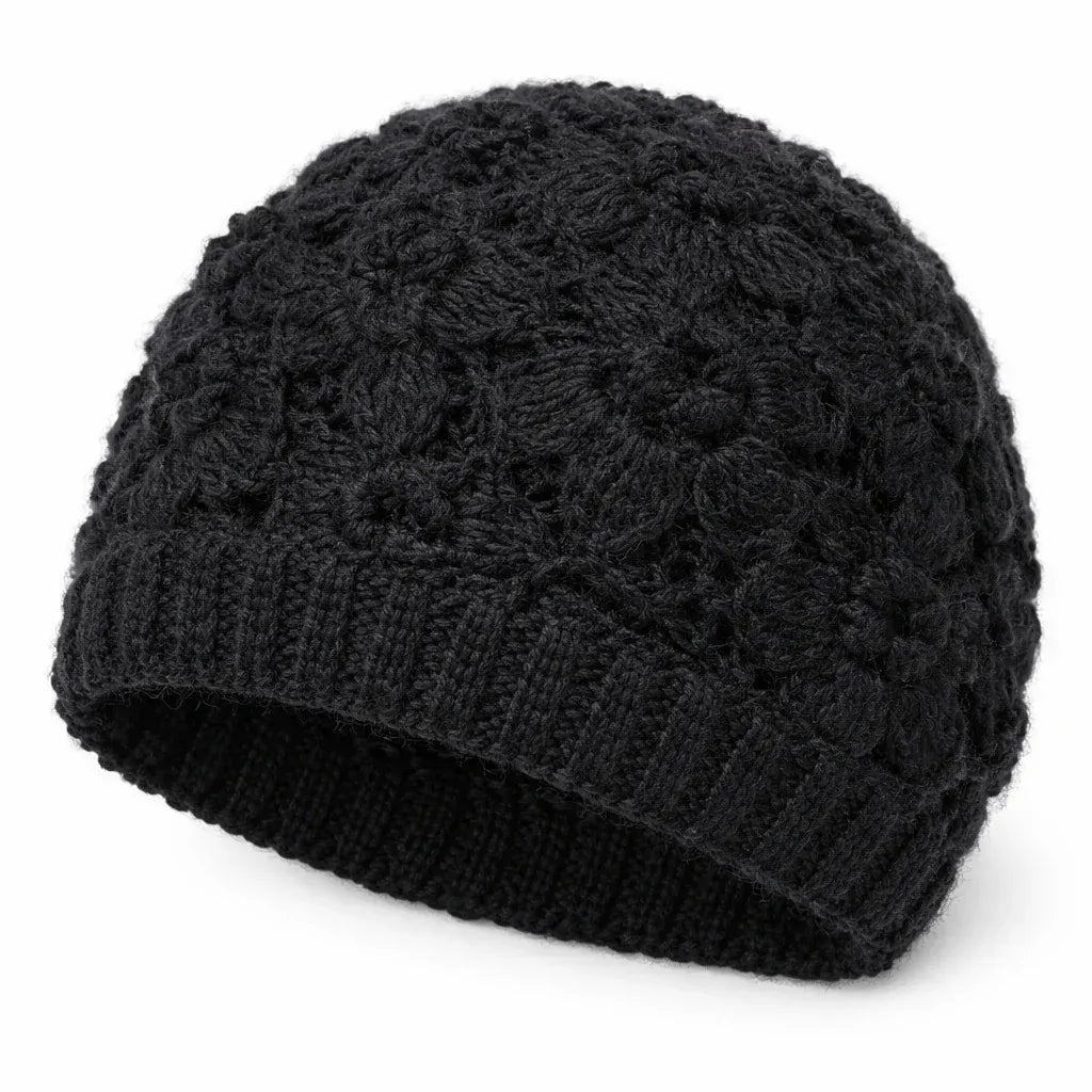 Bonnet Femme Crocheté Léger