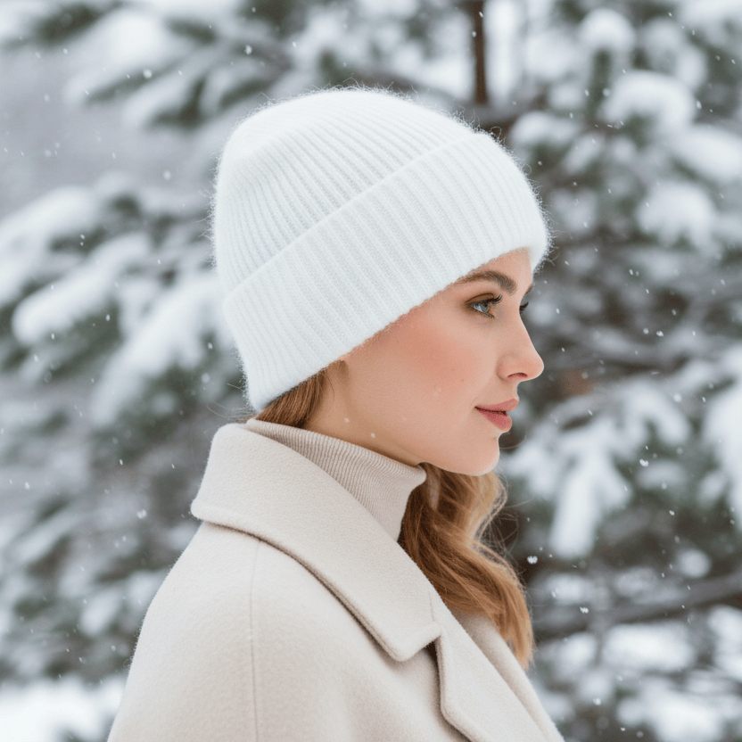 Bonnet Femme en Cachemire Doux