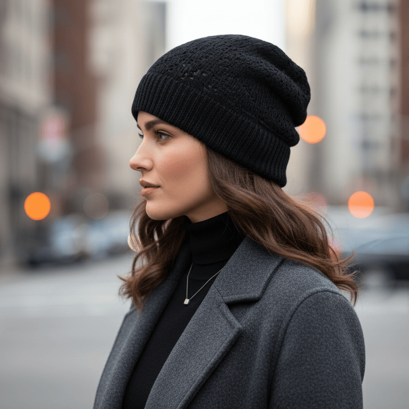 Bonnet Femme Hiver Aéré Image