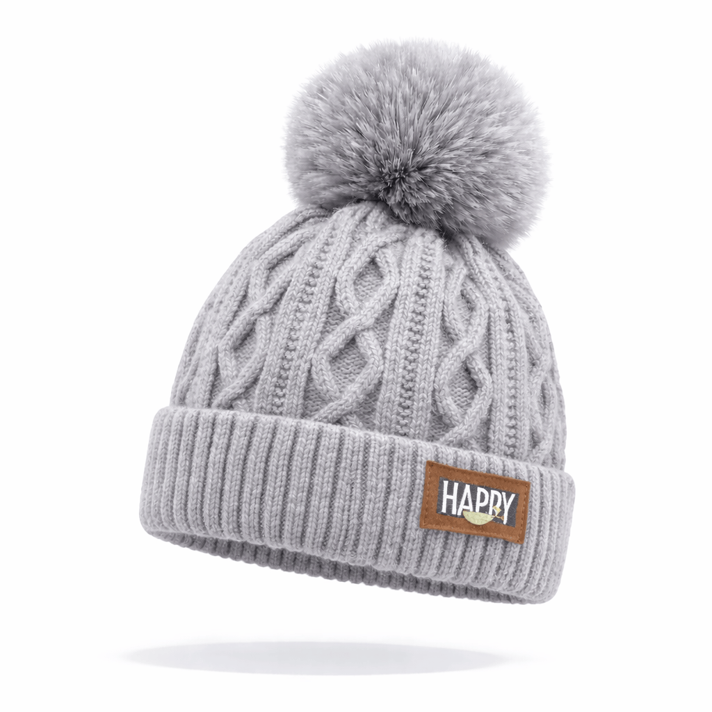 Bonnet Hiver avec Pompon Doux