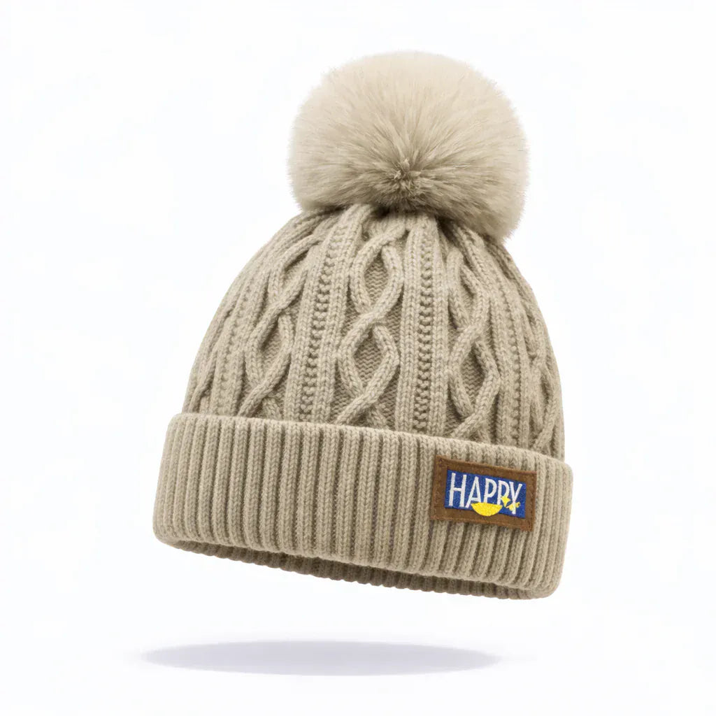 Bonnet Hiver avec Pompon Doux