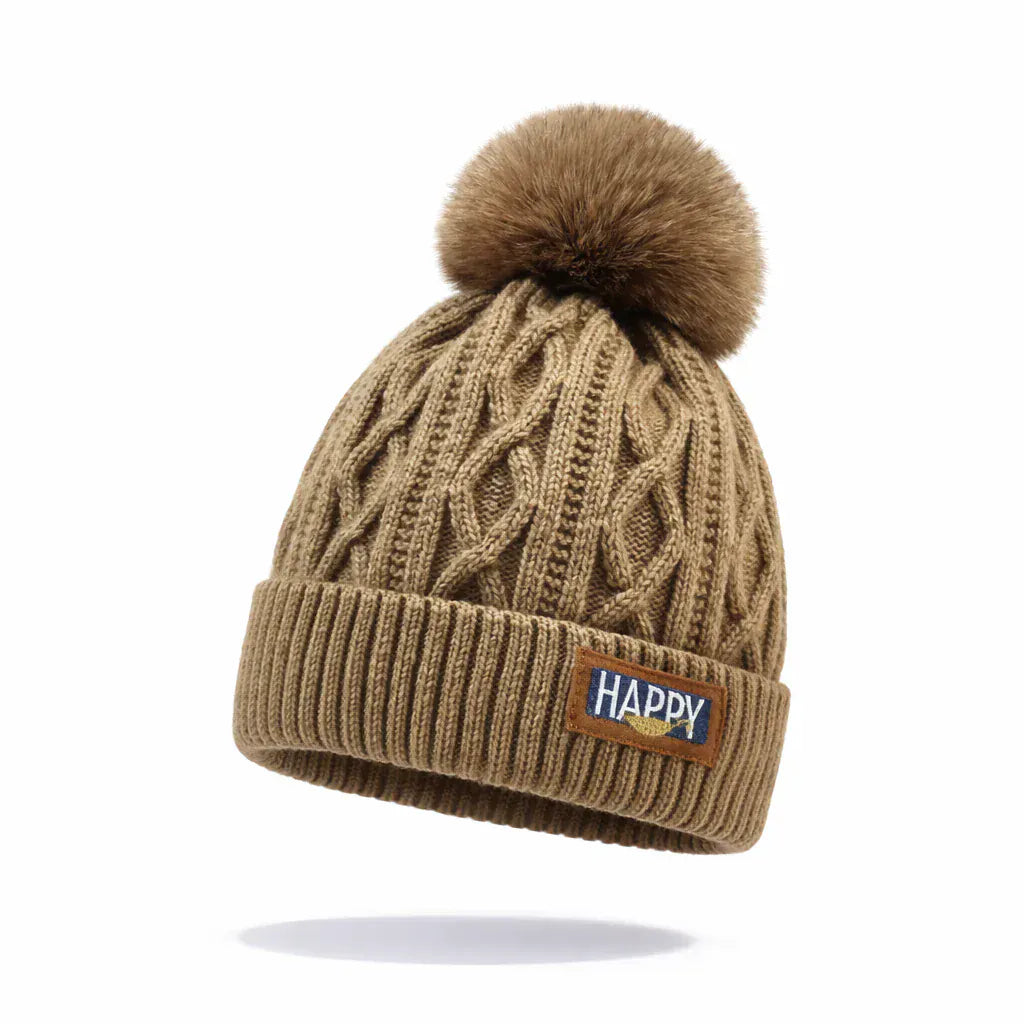 Bonnet Hiver avec Pompon Doux