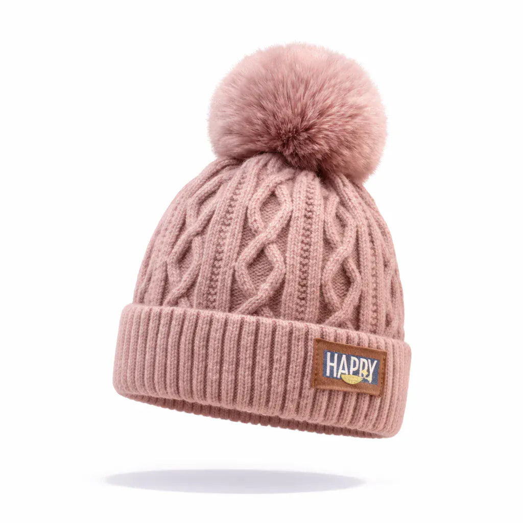 Bonnet Hiver avec Pompon Doux