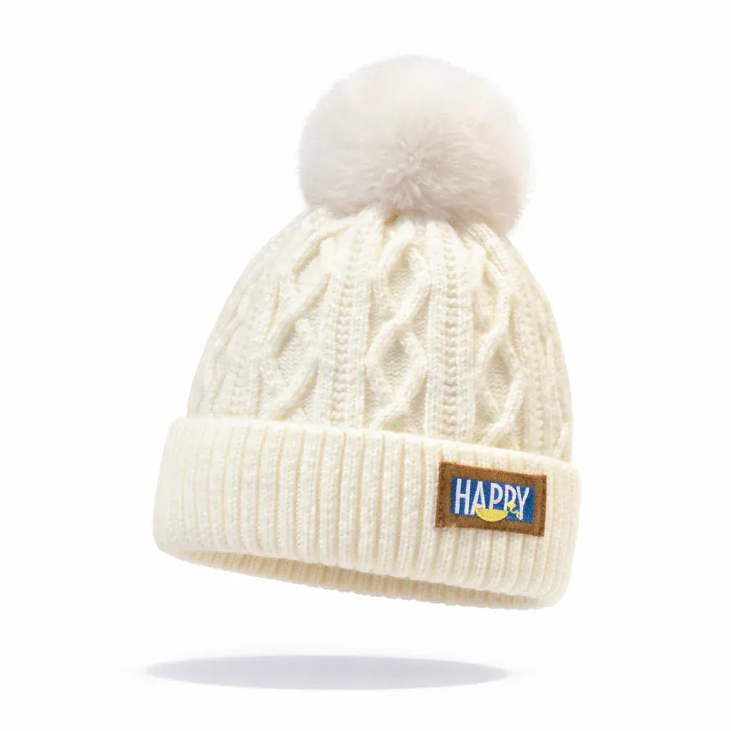 Bonnet Hiver avec Pompon Doux