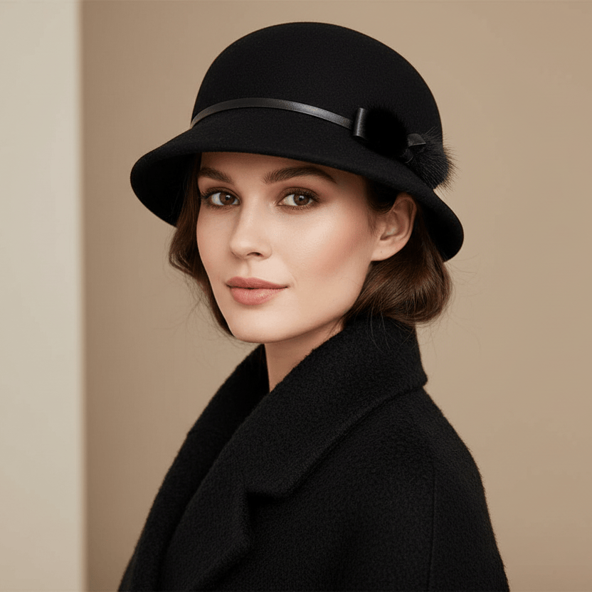 Chapeau Cloche Melon Femme Laine Image