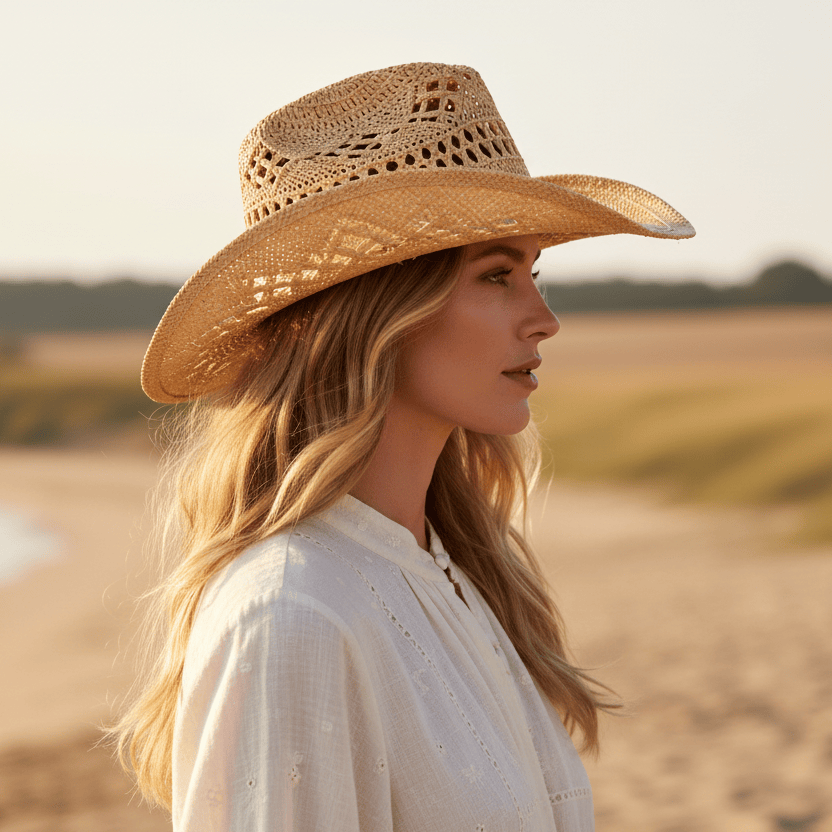 Chapeau Cowboy en Paille Image