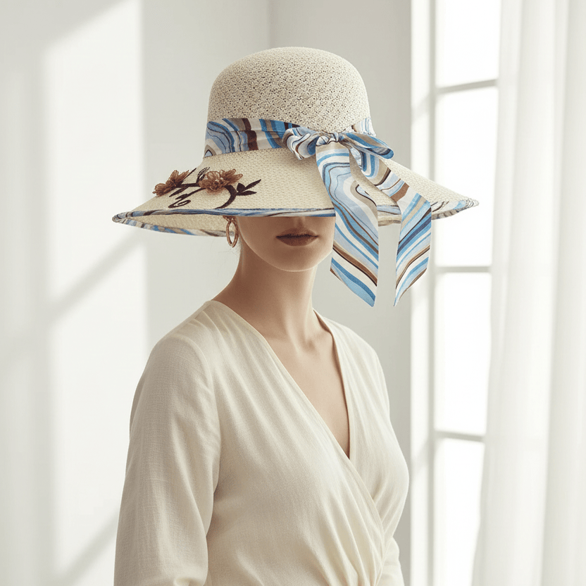Chapeau de Paille Chic Femme Image