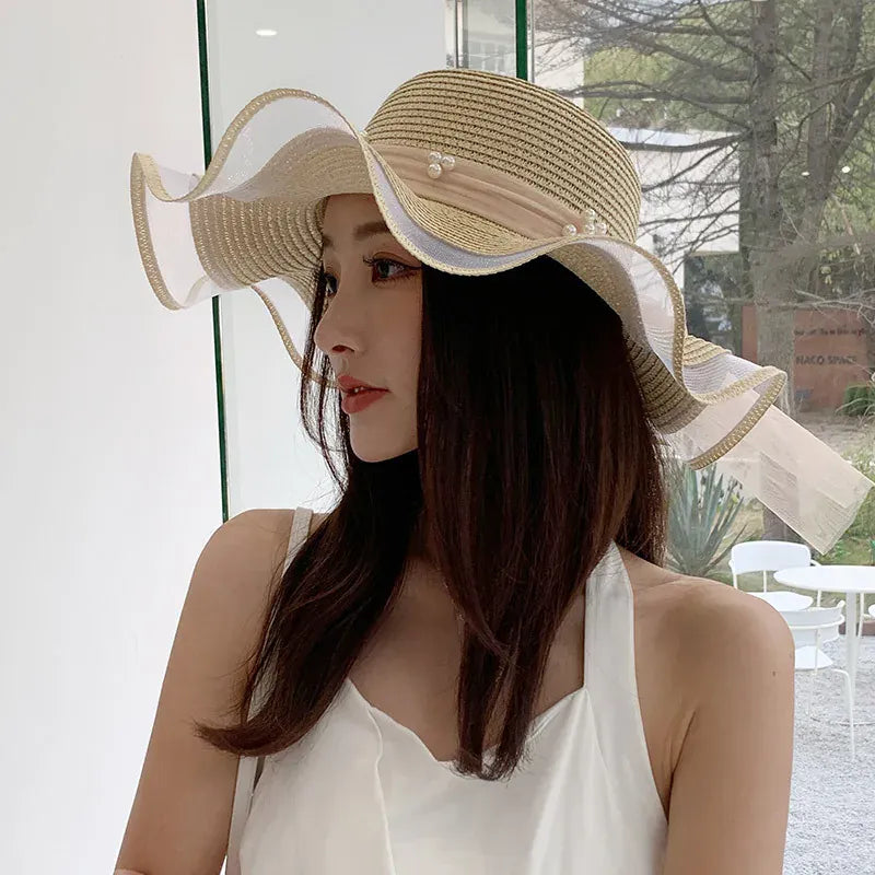 Chapeau de Paille Femme à vague Image