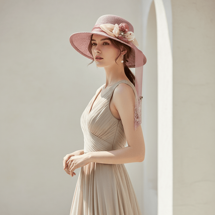 Chapeau de Paille Femme Chic Image