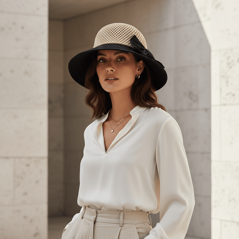 Chapeau de Paille Femme Léger Image