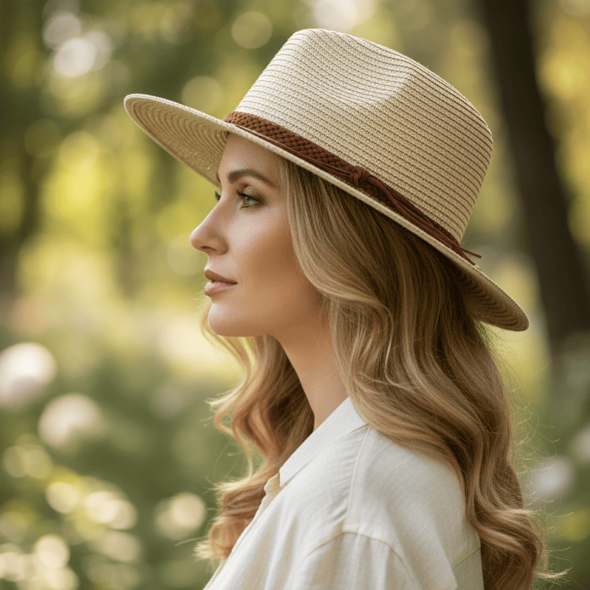 Chapeau de Paille Pliable Confort Image