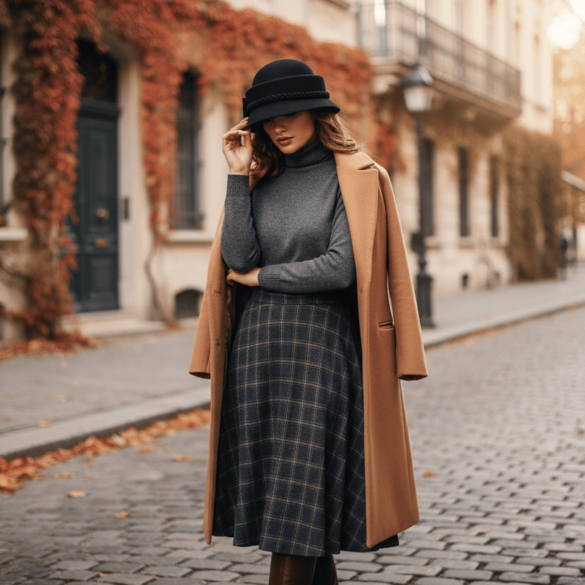 Chapeau en Laine Melon Cloche Femme Image
