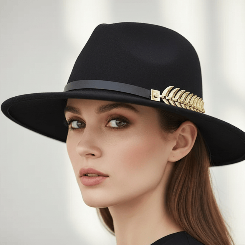 Chapeau Fedora Style Plume Image