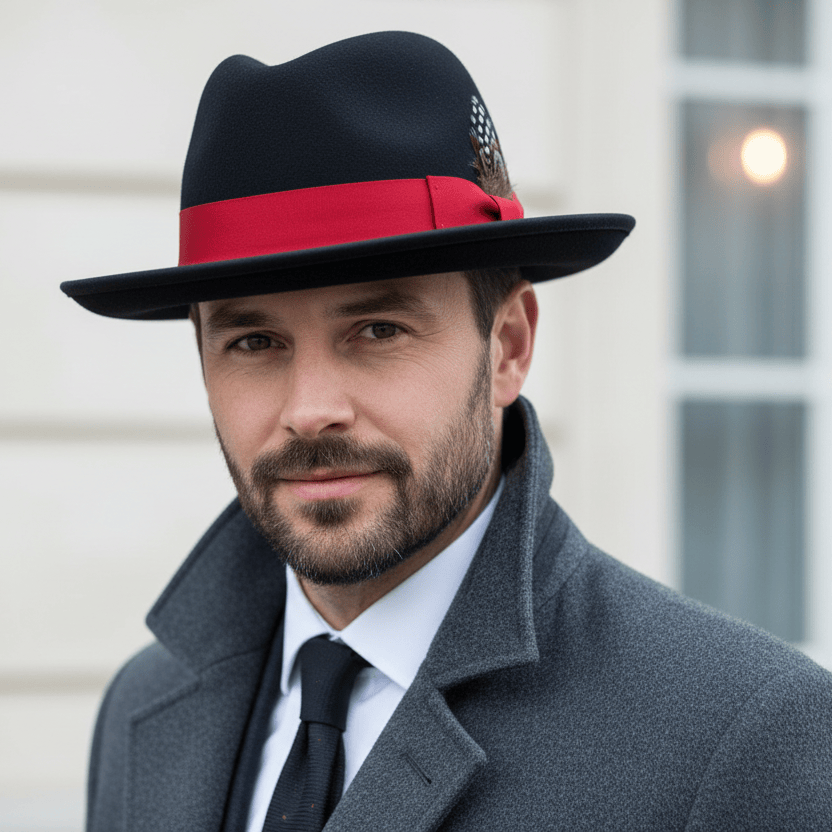 Chapeau Melon Fedora Plume Image